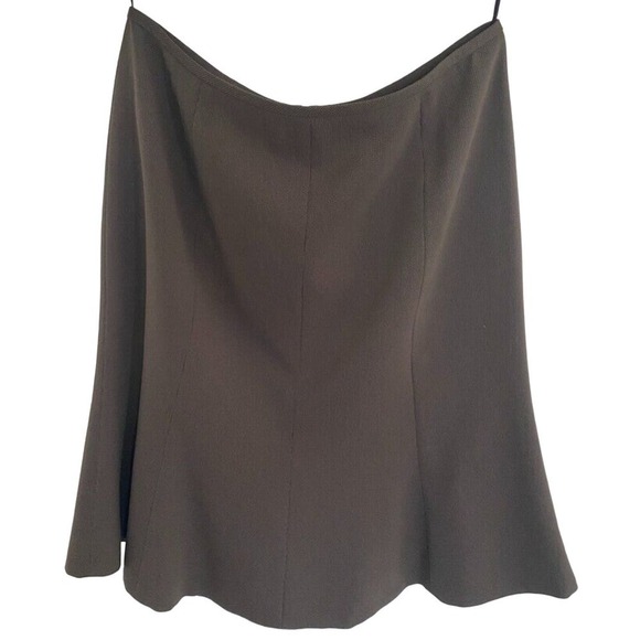 Kasper - Perfect brown pinstriped 2pc Lined Skirt Suit women's size 12 - Picture 4 of 7